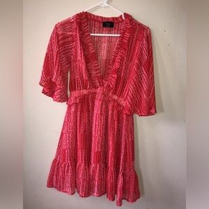 Size M red dress